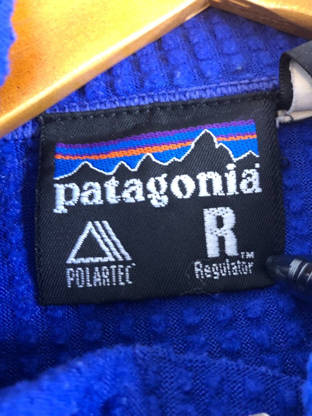 Patagonia R1 Regulator Grid Fleece Pullover Mens XL Blue Made USA Vintage